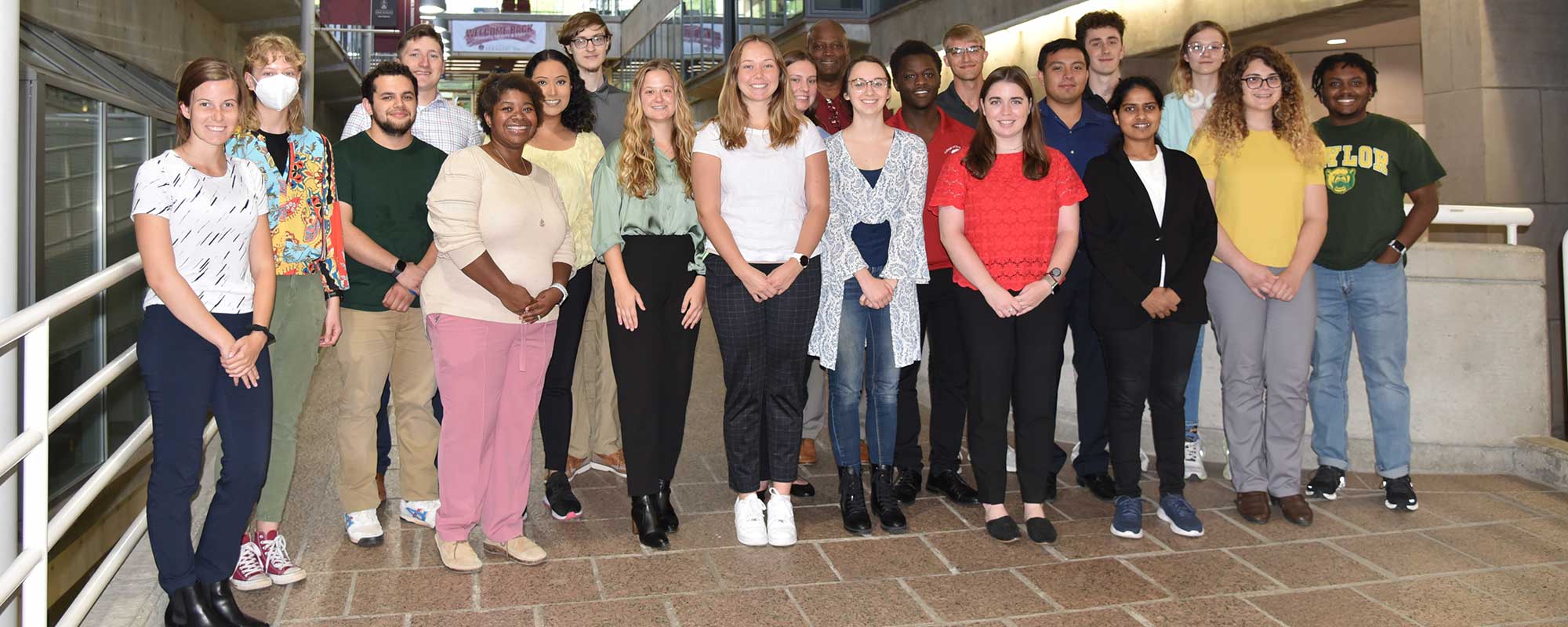 Group of students posing for photo